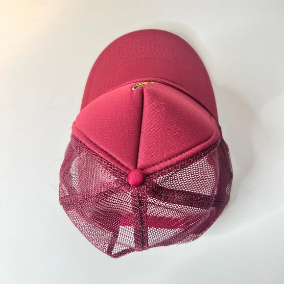 Aviator Nation Vintage Trucker Bolt Hat Maroon One Size